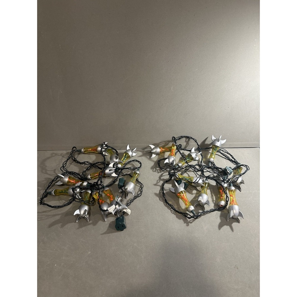 Vintage Molten Egg String Lights Lot Of 2 (read Description)‎